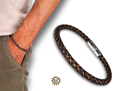 Bracciale cuoio tondo - in,
