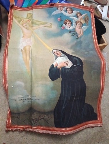 Antico arazzo religioso - , da