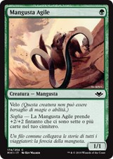 MTG 4x NIMBLE MONGOOSE EXC - MANGUSTA AGILE - MH1 - MAGIC