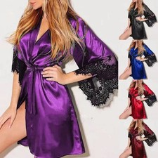 Women Robes Lace Bathrobe