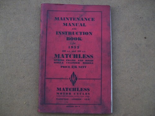 Matchless 350 500cc - matchless, 350/500cc