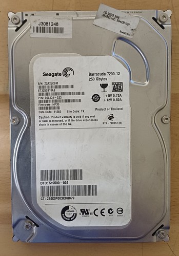 Hdd seagate st3250318as 250gb - seagate,