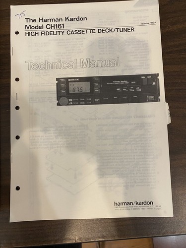 Harman kardon ch161 - kardon, ch-161