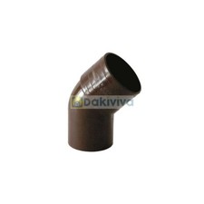 Curva tonda 45° - 67,30° - 87,30° nei diametri ø80 - ø100 in PVC marrone