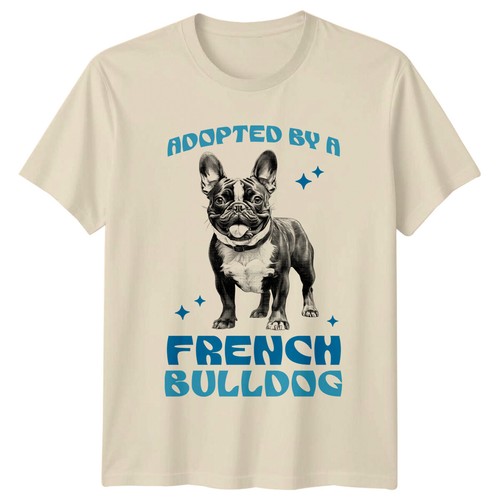 Adottato cane bulldog - un,