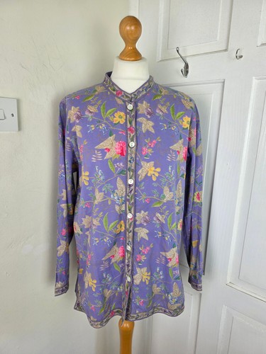 Camicia orvis viola - viola, floreale