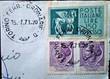 Francobolli Siracusani lire 25