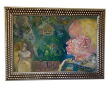 Bambino, elefante, dipinto ad