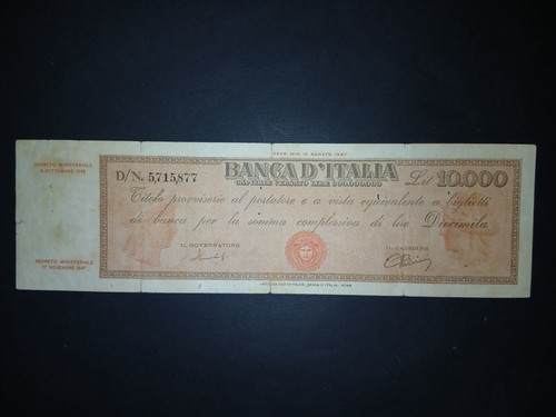 10000 lire titolo provvisorio - 10000,