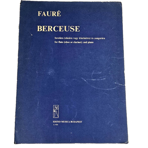 Fauré berceuse opus - berceuse, 16