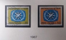Francobolli Italia 1967 - Anno Internazionale del Turismo - 2 valori Usati