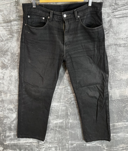 Jeans levis 516 nero gamba - jeans,