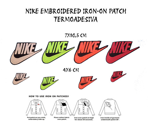 Nike black mbroidered iron - black, iron-on