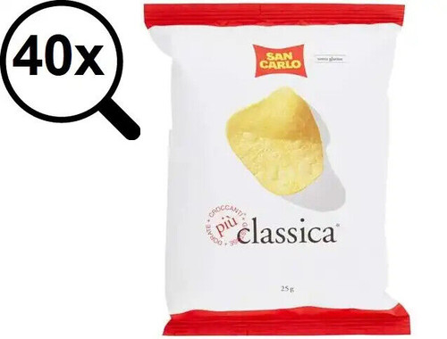 40x san carlo patatine 25g - san,