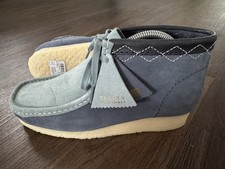 CLARKS Wallabee Stivali Uomo Scamosciati, Liam Gallagher, Blu - Taglia 7G