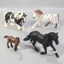 Schleich cavallo 4 statuine stallone frisone Clydesdale schiaccianoci puledro arabo