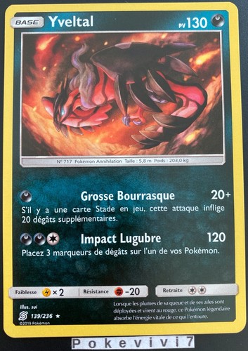 Carte pokemon yveltal 139 236 - carte,