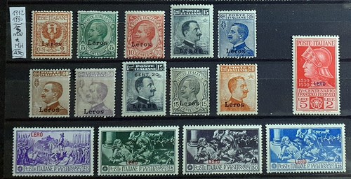 Italy regno colonie egeo leros - egeo,