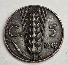 1919 Italy 5 Five Centesimi -