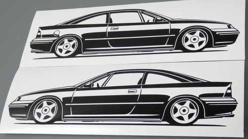Adesivo opel calibra - adesivo,
