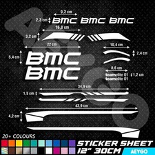 BMC Vinyl Decal Stickers Sheet