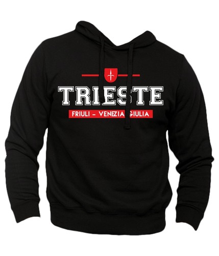 Felpa cappuccio trieste città - felpa,