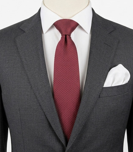 Cravatta vintage bordeaux - vintage, a