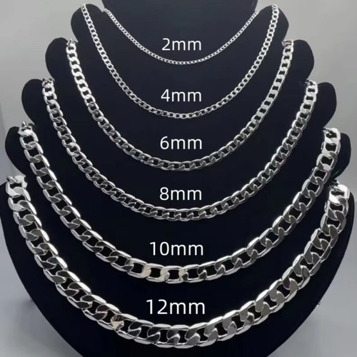Collana catena cordino argento