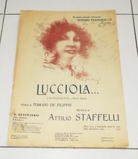 Spartito LUCCIOLA Attilio Staffelli Gennaro Pasquarelli 1919 PIANO sheet music