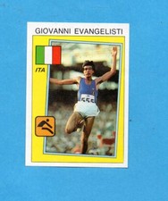 SUPERSPORT 1986-PANINI 86-Figurina n.16- EVANGELISTI-ITALIA -ATLETICA-Recuperata