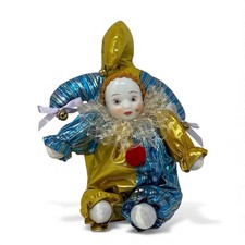 Bambola pagliaccio porcellana