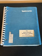 Tektronix 475 Manuale Servizio Con Supplemento Istruzioni Originali