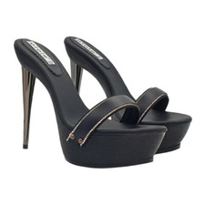 Zoccoli Sexy Neri con fascia