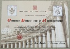 VATICANO 2012 FOGLIETTO NUOVO BENEDETTO XVI CERTIFICATO FILATELICO NUMISMATICO
