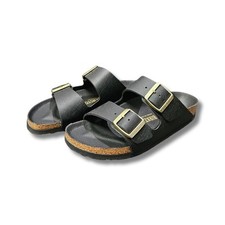 Sandali da donna Birkenstock Arizona neri ciabatte in Birko Flor tg. 41 stretta