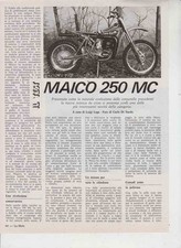 advertising TEST MOTO MAICO 250 MC 1978 VINTAGE MX MOTOCROSS EPOCA