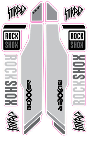 Kit adesivi forcella mtb - kit,
