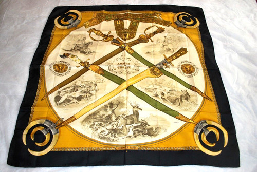 Vintage rare foulard - rare, soie