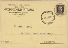MIGLIARINO - MAZZUCCHELLI VITTORIO - RAME PELLAMI MOBILI VETRI (FERRARA) 1937