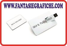 Stampa personalizzata Memoria USB PEN DRIVE CARD CREDITO SCHEDA 32 GB
