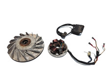 KIT ACCENSIONE USATO STATORE MAGNETE VOLANO ROTORE BOBINA PIAGGIO VESPA COSA 150