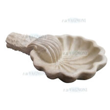 Acquasantiera manina conchiglia in marmo cm 60x38 arredo bagno arte sacra chiesa