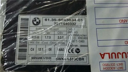 6135694383401 centralina bmw - 6135694383401,
