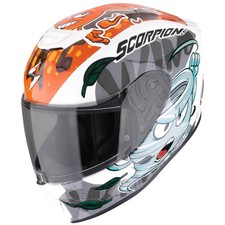 Casco integrale Scorpion Exo-JNR Air The4elements bianco/blu/arancione...