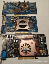4 x LOT Spare parts AGP Cards
