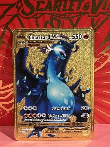 Carta pokémon metallo dorato - metallo,