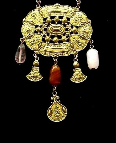 Antica collana etrusca 50 - antica, cm.50