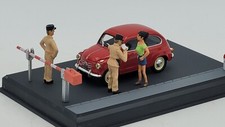 DIORAMA FIAT 600 ET LA DOUANE ROUTE BLEUE RN7 ALTAYA 1/43ème