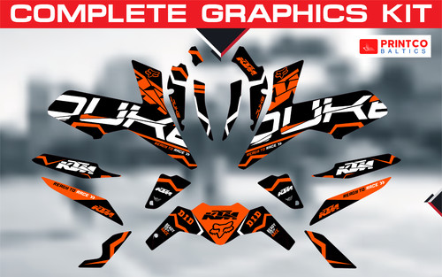 Kit grafico completo ktm duke - kit,