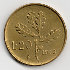 Italia 20 lire, 1978